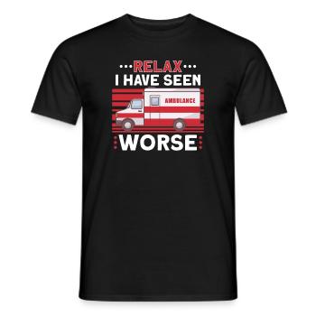 Paramedic First Responder Ambulance Driver - Men's T-Shirt - black - Front - AI Model Male 178 light (178cm)