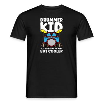 Drummer Drums Music Drum Set Drumming - Men's T-Shirt - black - Front - AI Model Male 178 light (178cm)