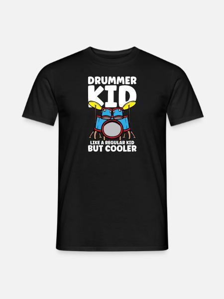 Schlagzeuger Drums Music Drum Set Drumming - Männer T-Shirt - Schwarz