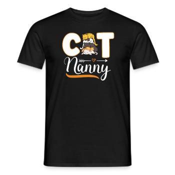 Dog Seated Dog Puppy Dog Sitter Dog Sitter - Men's T-Shirt - black - Front - AI Model Male 178 light (178cm)