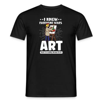Artiste Peinture Peintre Art Couleur Art Professeur - T-shirt homme - noir - Devant - AI Model Male 178 light (178cm)