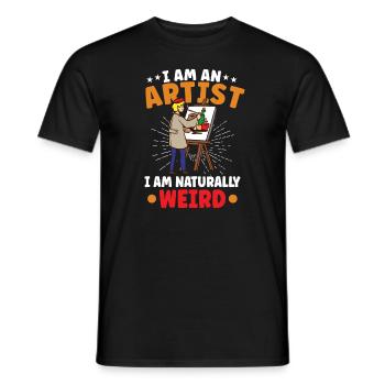 Artiste Peinture Peintre Art Couleur Art Professeur - T-shirt homme - noir - Devant - AI Model Male 178 light (178cm)