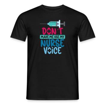 Nurse Nursing Clinic Paramedic - Men's T-Shirt - black - Front - AI Model Male 178 light (178cm)