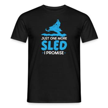 Snowmobile Snowmobile Winter Sports Gift Idea - Men's T-Shirt - black - Front - AI Model Male 178 light (178cm)