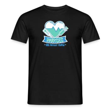 Nurse Nursing Clinic Paramedic - Men's T-Shirt - black - Front - AI Model Male 178 light (178cm)