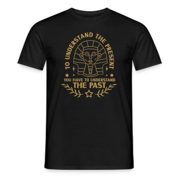 Férus d'histoire Férus d'histoire - T-shirt homme - noir - Devant - AI Model Male 178 light (178cm)