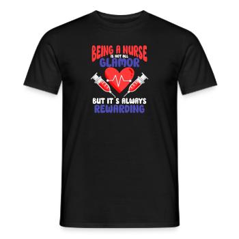 Nurse Nursing Clinic Paramedic - Men's T-Shirt - black - Front - AI Model Male 178 light (178cm)