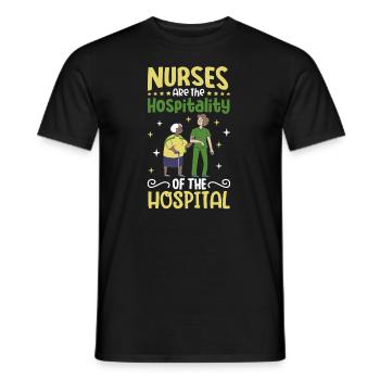 Nurse Nursing Clinic Paramedic - Men's T-Shirt - black - Front - AI Model Male 178 light (178cm)