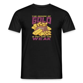 Goldgräber Goldbergbau Goldwaschen Goldmine - Männer T-Shirt - Schwarz - Vorne - AI Model Male 178 light (178cm)