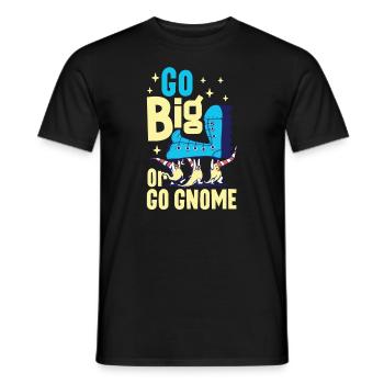 Garden Gnomes Gnome Lover Funny Gnome Gardening - Men's T-Shirt - black - Front - AI Model Male 178 light (178cm)