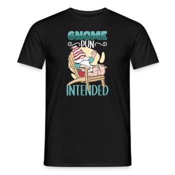 Garden Gnomes Gnome Lover Funny Gnome Gardening - Men's T-Shirt - black - Front - AI Model Male 178 light (178cm)