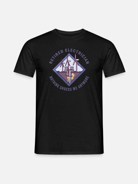 Electrician Electrical Engineer Lineman Electrical - Men's T-Shirt - black