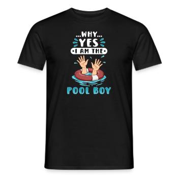 Schwimmer Scuba Diving Pool Boy Wassersport - Männer T-Shirt - Schwarz - Vorne - AI Model Male 178 light (178cm)