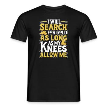 Goldgräber Goldbergbau Goldwaschen Goldmine - Männer T-Shirt - Schwarz - Vorne - AI Model Male 178 light (178cm)