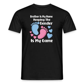 Gender Reveal Pregnancy Baby Party - Men's T-Shirt - black - Front - AI Model Male 178 light (178cm)