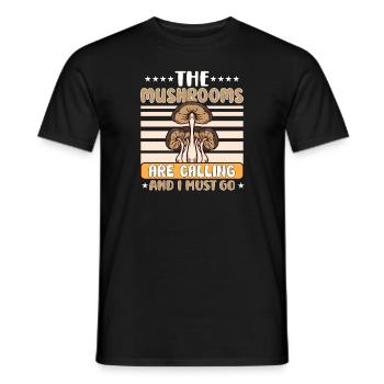 Morels Mushroom Picker Mushroom Farmer Mushroom - T-shirt homme - noir - Devant - AI Model Male 178 light (178cm)