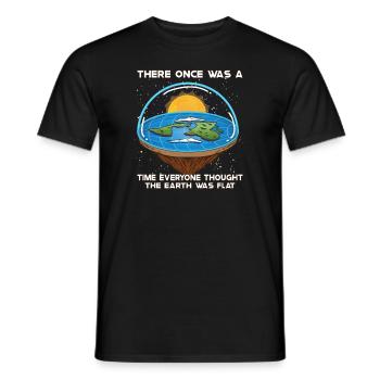 Flat Earth Theory Flat Earth Army Earth - Männer T-Shirt - Schwarz - Vorne - AI Model Male 178 light (178cm)