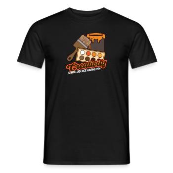 Artiste Peinture Peintre Art Couleur Art Professeur - T-shirt homme - noir - Devant - AI Model Male 178 light (178cm)