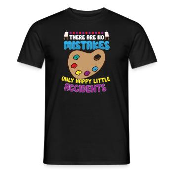Künstler Malerei Maler Kunstfarbe Kunstlehrer - Männer T-Shirt - Schwarz - Vorne - AI Model Male 178 light (178cm)