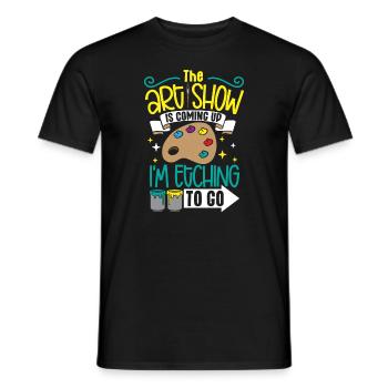 Artiste Peinture Peintre Art Couleur Art Professeur - T-shirt homme - noir - Devant - AI Model Male 178 light (178cm)