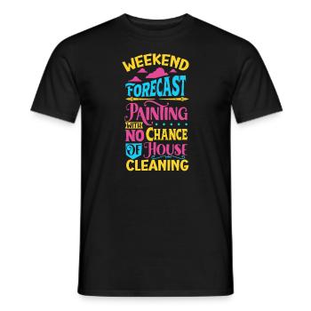 Künstler Malerei Maler Kunstfarbe Kunstlehrer - Männer T-Shirt - Schwarz - Vorne - AI Model Male 178 light (178cm)