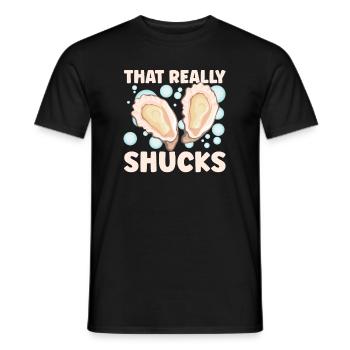 Oyster Lovers Drôle d’huître Oyster Shucker - T-shirt homme - noir - Devant - AI Model Male 178 light (178cm)