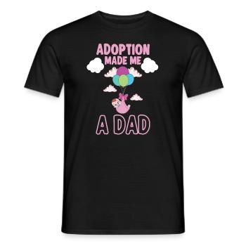 Funny Adoption Adoption Day Gifts - Men's T-Shirt - black - Front - AI Model Male 178 light (178cm)
