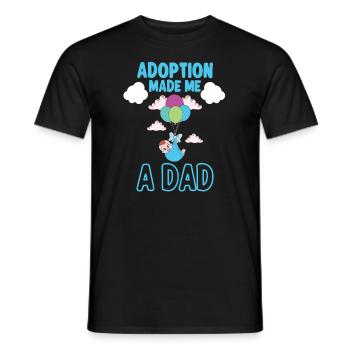 Funny Adoption Adoption Day Gifts - Men's T-Shirt - black - Front - AI Model Male 178 light (178cm)