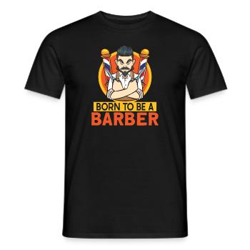 Barbe Barbier Coiffeur Coiffeur Salon de coiffure - T-shirt homme - noir - Devant - AI Model Male 178 light (178cm)
