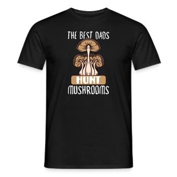 Morilles Cueillette de champignons Champignon fermier - T-shirt homme - noir - Devant - AI Model Male 178 light (178cm)