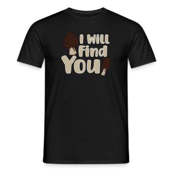 Morilles Cueillette de champignons Champignon fermier - T-shirt homme - noir - Devant - AI Model Male 178 light (178cm)