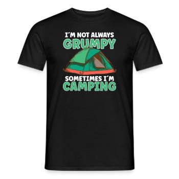 Scout Camping Outdoor Campfire Hiking Backpacking - Men's T-Shirt - black - Front - AI Model Male 178 light (178cm)