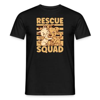 Cat RESCUE ANIMAL RIGHTS RESCUE Cat ADOPTION - Men's T-Shirt - black - Front - AI Model Male 178 light (178cm)