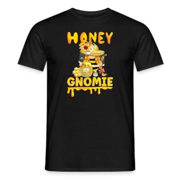 Apiculteur Gnomes Gnome Amant Drôle Gnome Abeille à miel - T-shirt homme - noir - Devant - AI Model Male 178 light (178cm)
