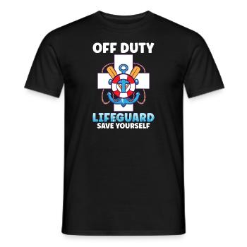 Swimmers Scuba Diving Pool Boy Water Sports - Men's T-Shirt - black - Front - AI Model Male 178 light (178cm)