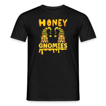 Apiculteur Gnomes Gnome Amant Drôle Gnome Abeille à miel - T-shirt homme - noir - Devant - AI Model Male 178 light (178cm)