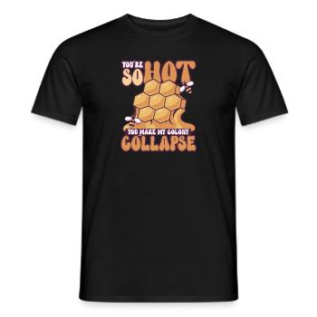 Abeille mellifère Apiculture Apiculteur Apiculture - T-shirt homme - noir - Devant - AI Model Male 178 light (178cm)