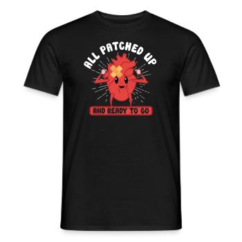 Open Heart Surgery Heart Surgery Survivor Gift - Men's T-Shirt - black - Front - AI Model Male 178 light (178cm)