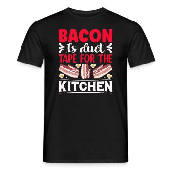 Amateurs de bacon Drôle de bacon Célèbre nourriture Keto - T-shirt homme - noir - Devant - AI Model Male 178 light (178cm)