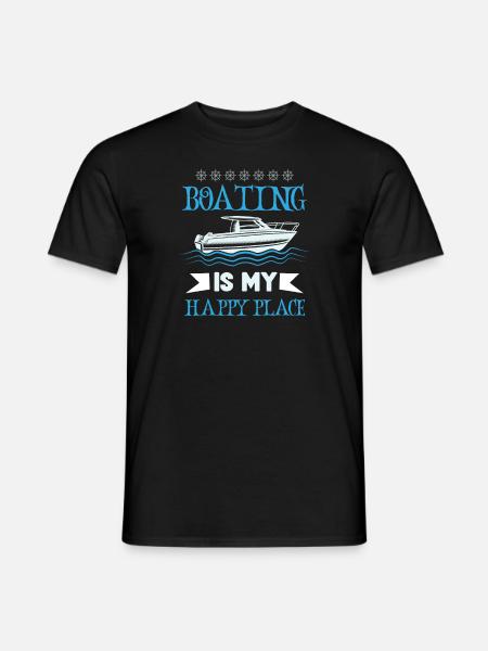 Boating Dad Boat Captain Pontoon Sailor Cruising - Männer T-Shirt - Schwarz