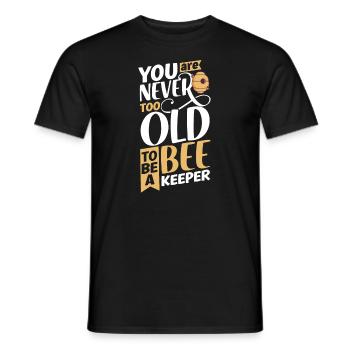 Honey Bee Beekeeping Beekeeper Honeybee Beekeeping - Men's T-Shirt - black - Front - AI Model Male 178 light (178cm)