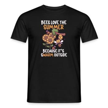 Honey Bee Beekeeping Beekeeper Honeybee Beekeeping - Männer T-Shirt - Schwarz - Vorne - AI Model Male 178 light (178cm)
