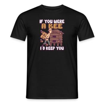 Honey Bee Beekeeping Beekeeper Honeybee Beekeeping - Männer T-Shirt - Schwarz - Vorne - AI Model Male 178 light (178cm)