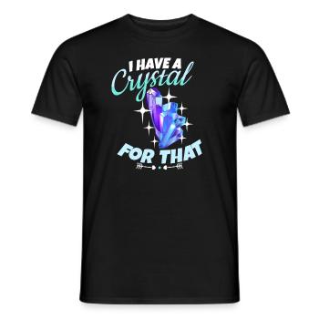 Cristaux et pierres de guérison par les cristaux - T-shirt homme - noir - Devant - AI Model Male 178 light (178cm)