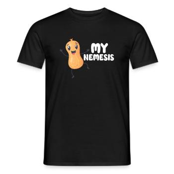 Survivant de l’allergie aux arachides Sensibilisation à l’allergie aux arachides - T-shirt homme - noir - Devant - AI Model Male 178 light (178cm)
