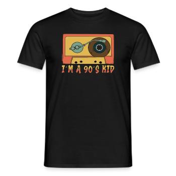 Cassette Type Vintage Cassette Retro Cassette Love - Men's T-Shirt - black - Front - AI Model Male 178 light (178cm)
