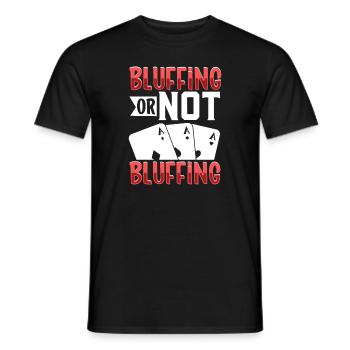 Poker Casino Poker Player Gambling Roulette - Männer T-Shirt - Schwarz - Vorne - AI Model Male 178 light (178cm)