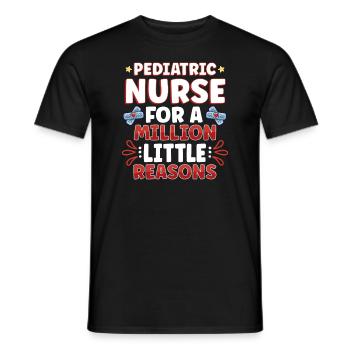 Pediatric Nurse Pediatric Nursing Tiny Human Nurse - Männer T-Shirt - Schwarz - Vorne - AI Model Male 178 light (178cm)