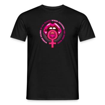 Feminism Women's Power Pro-choice Pro Abortion - Men's T-Shirt - black - Front - AI Model Male 178 light (178cm)