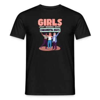 Feminism Women's Power Pro-choice Pro Abortion - Men's T-Shirt - black - Front - AI Model Male 178 light (178cm)